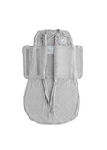 Dreamland Baby Bamboo Viscose Swaddle Sleep Sack (0-6 Months). 1.0 TOG Ultra Soft Swaddle Blanket w/Built in Band. 97% Viscose, 3% Spandex (Grey). Mom-Owned US Business, Premium Materials