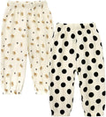 MYGBCPJS Baby Boys Girls Cotton Linen Trousers Kids Casual Ankle Pants Loose Long Bloomers