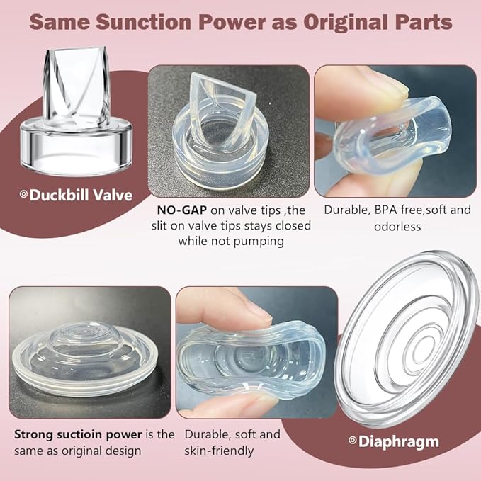 One Full Set Milk Collector Cup 17mm Only Compatible with Momcozy S12 Pro/S9 Pro Breast Pump NOT for S9/S12, S12 Pro/S9 Pro Wearable Breast Pump Replacement Parts with 17mm Flange