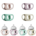 4 Pack Silicone Sleeves for Avent Natural Glass Bottles, Anti Breakage Bottle Holder with Handle, Compatible Philips Avent Glass Natural Bottle 4 oz, Not for Infant Use