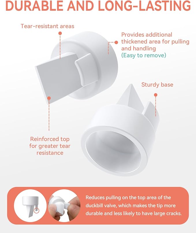 Breast Pump Parts Compatible with Spectra S1,S2,S9 Plus, Replacement Kit for Spectra Pump Parts 2PC Include 30 mm Flange, Duckbill Valve, Tube,Bottle, Backflow Protector, Not Original Accessorie