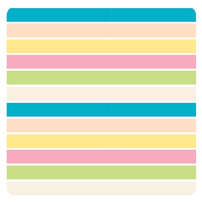 BapronBaby Rainbow Stripes Bapron - No Neck Tie Safer Bib for Baby & Toddler - Soft Waterproof Stain Resistant - Machine Washable - Sz Baby/Toddler 6m-3T