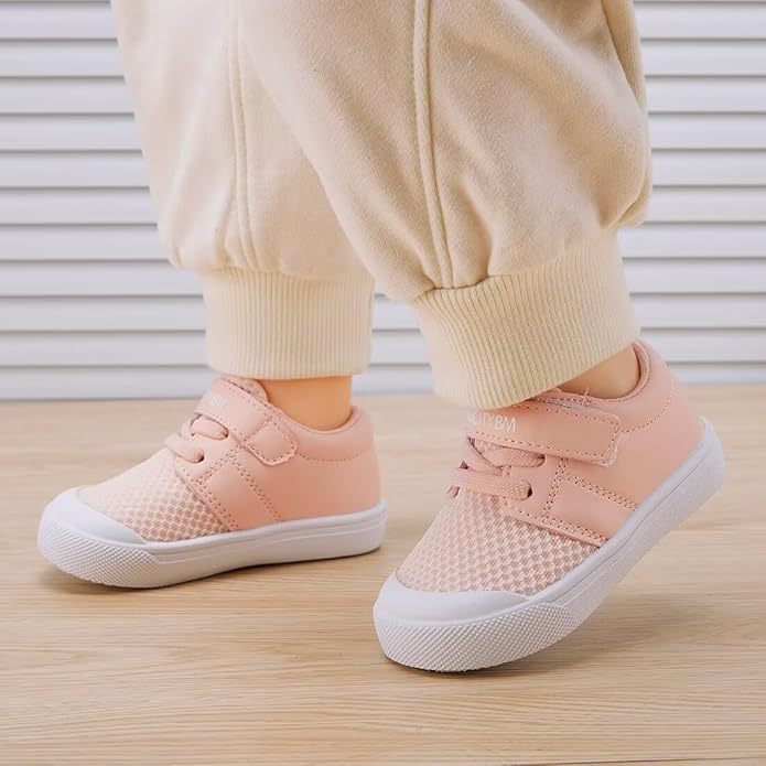 BMCiTYBM Baby Sneakers Girls Boys Lightweight Breathable Mesh First Walkers Shoes 6-24 Months