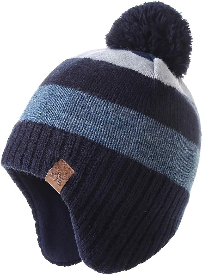 Moon Kitty Baby Boys Hats Toddler Beanies for Boys Winter Fleece Winter Hat Boys