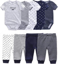 Baby Layette Set Baby Boys' 9-Piece Bodysuits Pants Set Toddler Girl Boy Unisex Baby Gift Sets