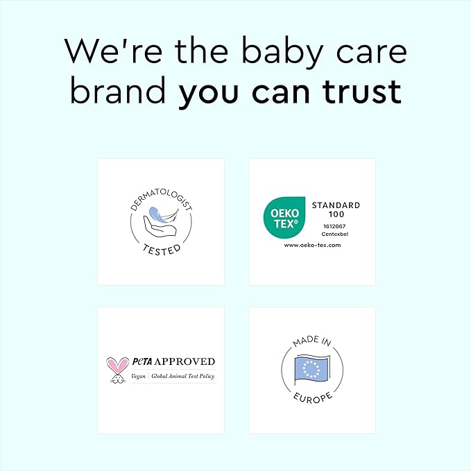 LILLYDOO Baby Diapers - Size 3 (13-22 lbs), Monthly Supply (174 Count), Leak Protection, Skin-Friendly, Ultrasoft, Perfume- & Chlorine-Free, Hypoallergenic, Dermatologist Tested, Oeko-TEX®