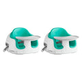 Bumbo 2 Pack 3-in-1 Multi-Seat for 6 to 36 Months, Travel Baby Feeding and Play Floor Seat, All-in-One Portable Booster with Tray & Toddler High Chair, Aqua