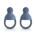 mushie Silicone Baby Fresh Fruit & Food Feeder Pacifier | 6 Months+ (Tradewinds)