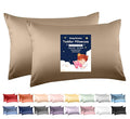 Deep Dream Toddler Pillowcases for 13x18 Pillow 2 Pack, 100% Cotton Travel Pillow Case Cover, 600 Thread Count Cotton 13x18 Pillow Covers, Soft & Breathable Pillow Cases with Envelope Closure, Khaki