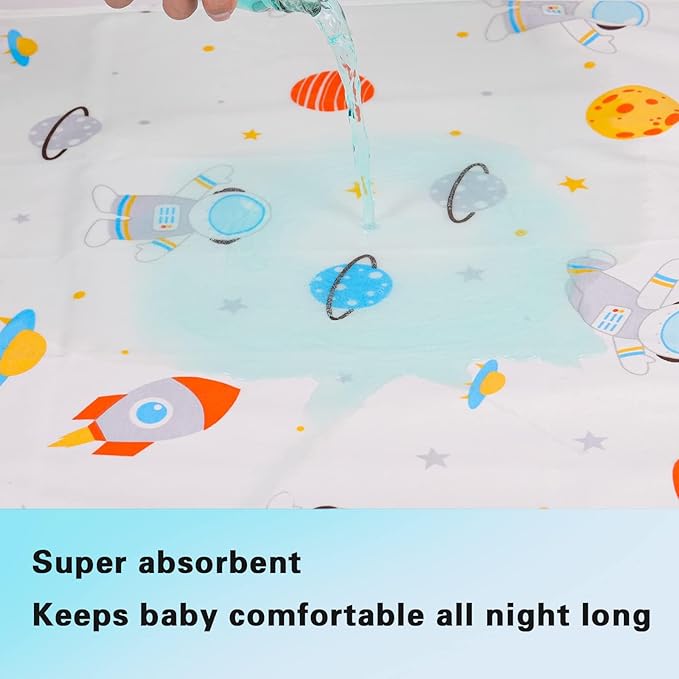 Baby Portable Changing Pad Changing Table Pads Diaper Changing mat Liners 1 Large Size 37.5x27.5 Inch and 2 Medium Size 27.5X22 inch Reusable Washable Waterproof Changing Pads for Baby 3 Pack