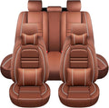 Car Seat Covers for Toyota Sienna 2004-2025 | 5-Seats Seat Covers, Waterproof Seat Protectors, Automotive Seat Covers (Full Set with Pillow,Coffee)