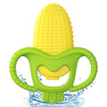 akolik Baby Teething Toys, Baby Frozen Teething Relief, BPA Free Infant Chew Toys Newborn Accessories, Cold Freezer Teethers for Babies 0-3-6-9-12 Months Old Boys Girls(Corn B)