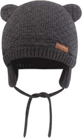 BAVST Baby Beanie Hat for Winter with Earfalp Cute Bear Kids Toddler Girls Boys Warm Knit Cap 0-2Years