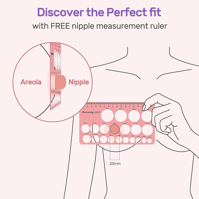 Nuliie 8PCS Silicone Flanges Insert Replacement Kit, Flange Sizing Kit 24mm for 27mm Flange/Shield Breast Pumps, Pumping Essential Kit for Moms
