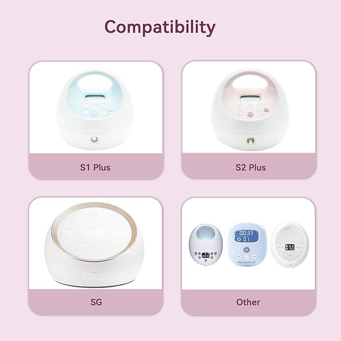 17 mm Flange Compatible with Spectra S2 S1 9 Plus Ameda MYA Motif Luna Cimilre Breast Shield, Duckbill Valves Replacement, Replace Wide Mouth Flange