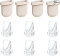 6pcs Duckbill Valves and 4pcs Silicone Diaphragms Compatible with eufy S1 Pro/S1/E10/E20 Breast Pump, Replace for Lansinoh Discreet Duo/NCVI/NICEGREEN/Nuliie/Zooawa S32 Breast Pump Parts