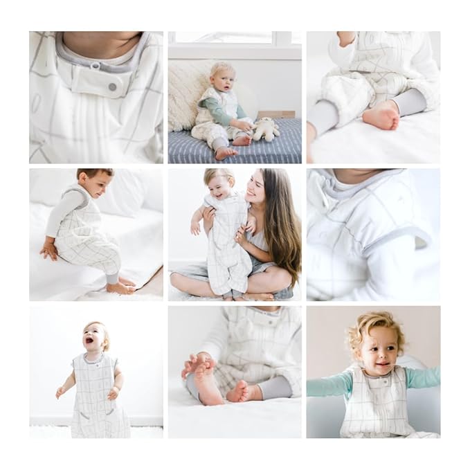 Tealbee Dreamsuit Toddler Sleep Sack with Feet – Walker Sleep Bag with Legs, Rayon made from Bamboo, All Season 1.2 TOG, 2-Way Zipper, 2T-3T - Alphabet
