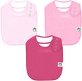 3 Pack Baby Bibs for Boys & Girls | Cotton, Absorbent Drooling & Teething Bib | Thick, Adjustable Snap-on