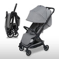 Pika Baby Stroller – Lightweight, Compact, Auto-Folding Design with Adjustable Footrest, UV Canopy, Mesh Window, and Travel Friendly – Perfect for Newborns to 55 lbs