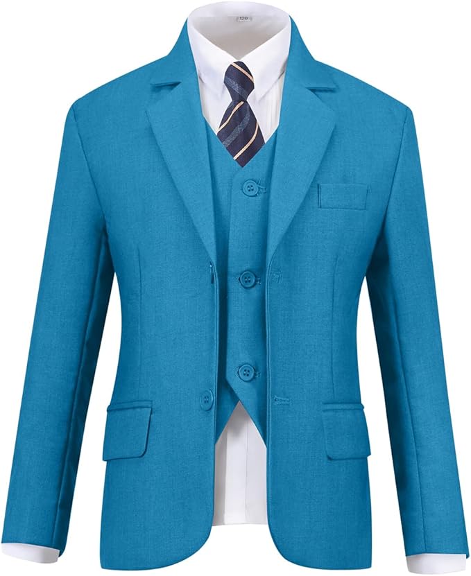 Visaccy Boys Suits Slim Fit Dress Clothes Ring Bearer Outfit