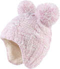 Zsedrut Winter Baby Boy Hats Pompom Baby Beanie for Girls Fleece Newborn Infant Toddler Beanie