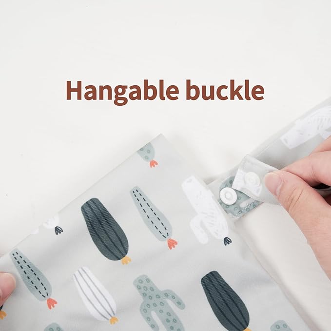 HappyFlute 9 Sets Newborn Baby Cloth Pocket Diapers Adjustable Reusable for Baby Boys and Girls(6-33 pounds,0-3 Years),One Wet Bag+4Diapers and 4Inserts (AD10)