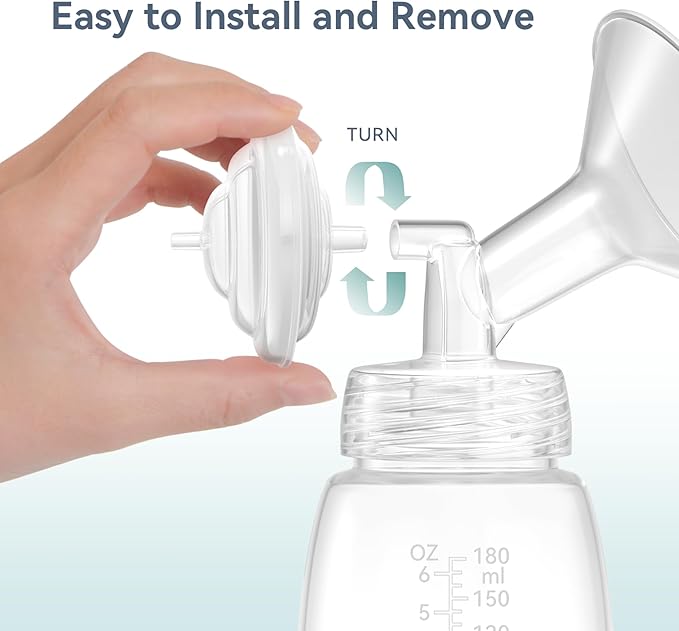 15 mm Flange Set Compatible with Spectra/Motif Luna Wide-Mouth Bottles, Breast Pump Parts Includes Breast Shield Tubing Valve Backflow Protector, Not Original Spectra Accessories