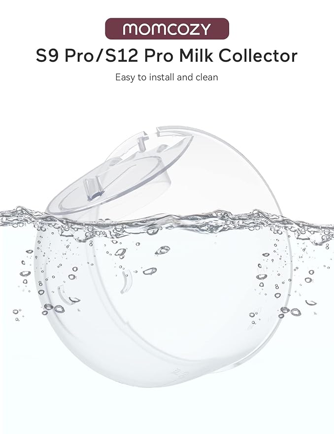 Momcozy Original S9 Pro/S12 Pro Replacement Accessories, Only Compatible with Momcozy S9 Pro/S12 Pro Breast Pump NOT for S9/S12(Milk Collector,1 Pack)