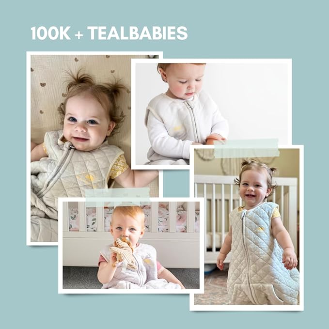 Tealbee Dreamsuit Toddler Sleep Sack with Feet – Walker Sleep Bag with Legs, Rayon made from Bamboo, All Season 1.2 TOG, 2-Way Zipper, 3T-4T - Sunshine
