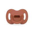 Color Essence SX PRO Silicone Baby Pacifier 1Pk, Made with 100% Soft Silicone, Baby Essentials Perfect for Breastfeeding Babies, Designed in Spain, 0-6 Mths, Sunset Orange