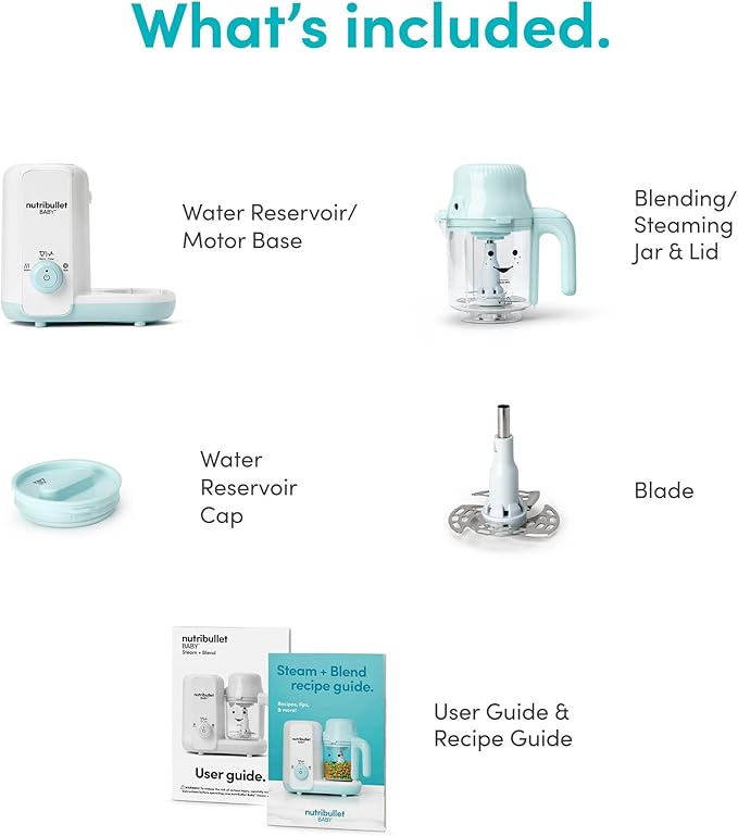 nutribullet Baby Steam + Blend, White/Blue