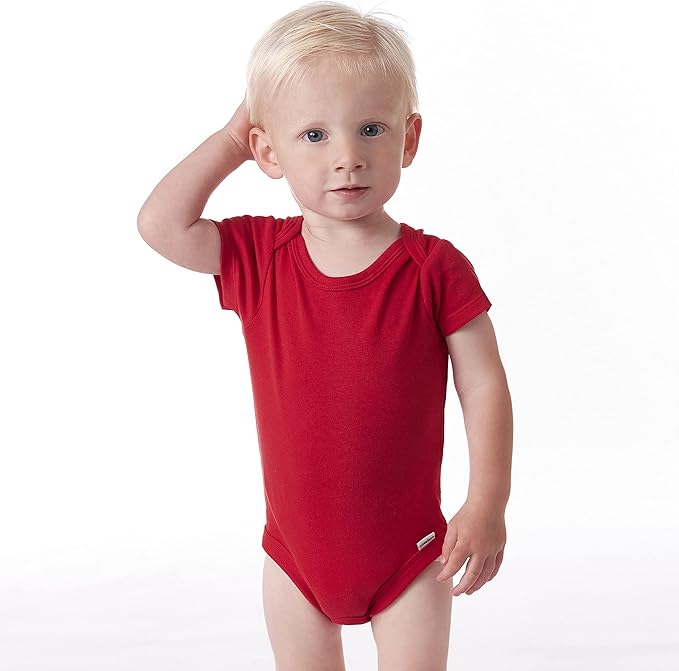 Gerber baby-girls 5-pack Solid Onesies Bodysuits