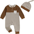 Kuriozud Newborn Infant Unisex Baby Boy Girl Clothes Button Romper Jumpsuit Basic One Piece Outfits