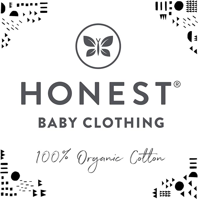 HonestBaby Sleep and Play Footed Pajamas One-Piece Sleeper Jumpsuit Zip-Front PJs 100% Organic Cotton for Baby Girls