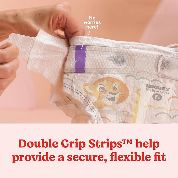 Huggies Size 3 Diapers, Little Movers Baby Diapers, Size 3 (16-28 lbs), 168 Count (6 Packs of 28), Packaging May Vary