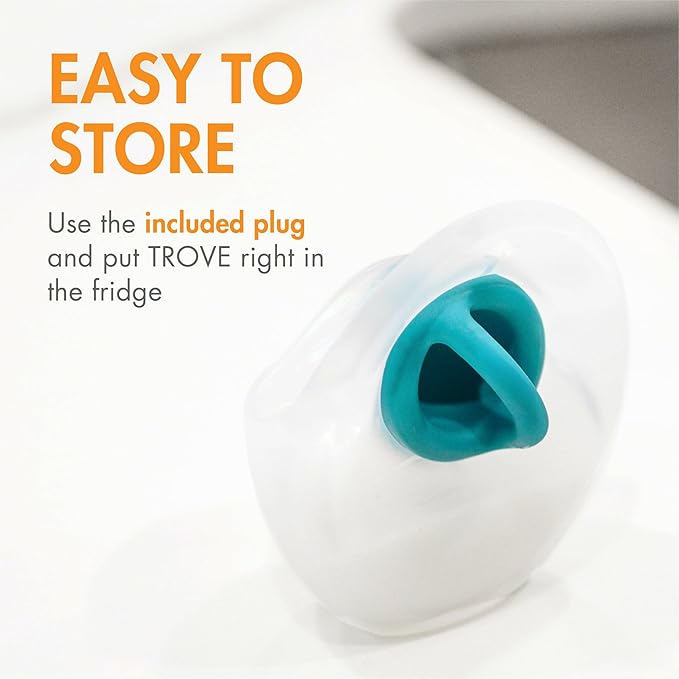 Boon Trove Silicone Manual Breast Pump - Passive Milk Collector - Hands Free Breast Pump for Nursing - Breastfeeding Essentials - 1 Count