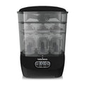 Baby Brezza Bottle Sterilizer and Dryer Advanced – 33% Faster - Largest Capacity Steam Sanitizer - Universal Sterilization Machine for All Bottles + Pump Parts - HEPA Air Filter, Black