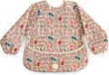 mushie Long Sleeve Baby Bib | Water Resistant Adjustable Fit for Ages 6-24 Months