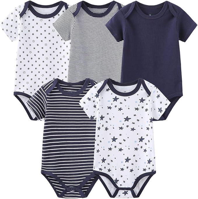 Newborn Layette Gift Set Bodysuits Pants for Baby Girl and Boy 24 Piece 100% Cotton Essentials and Accessories