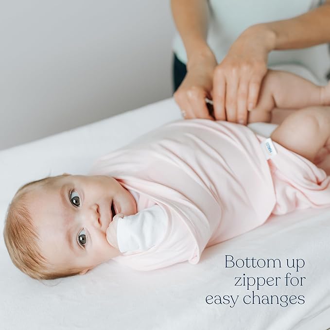 HALO 100% Cotton Sleepsack Swaddle, 3-Way Adjustable Wearable Blanket, TOG 1.5, Ocean Life, Newborn, 0-3 Months