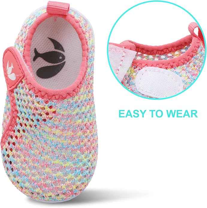 JOINFREE Baby Toddler Water Shoes Boys Girls Sandals Barefoot Kids Breathable Sneakers Shoes for Walking Running