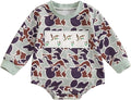 VISGOGO Newborn Infant Baby Boy Girls Oversized Romper Little Dude Sweater Onesie Coming Home Outfit Neutral Clothes