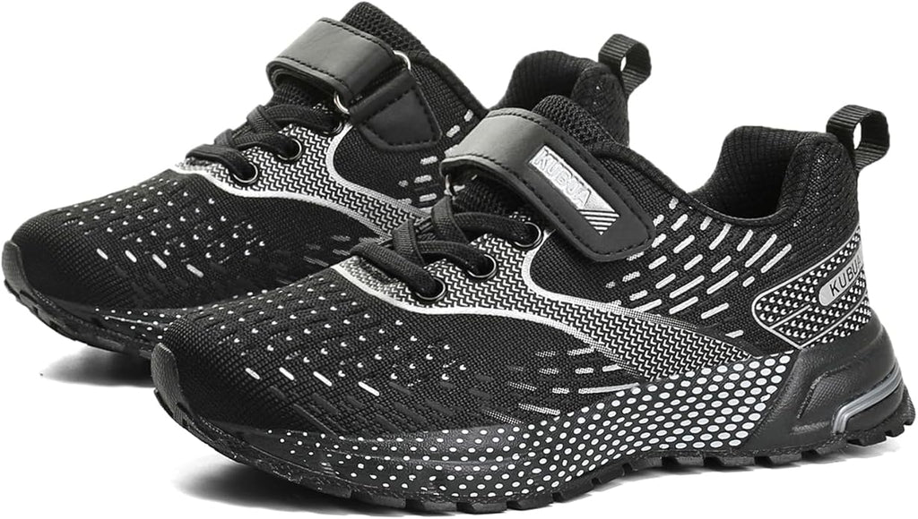 KUBUA Kids Sneakers for Boys Girls Running Tennis Shoes Lightweight Breathable Sport Athletic