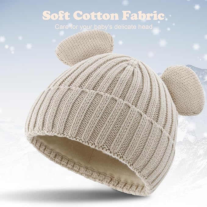 Toddler Boy Winter Beanie Baby Knit Hat Warm Girl Beanies Newborn Cute Hats for Kids