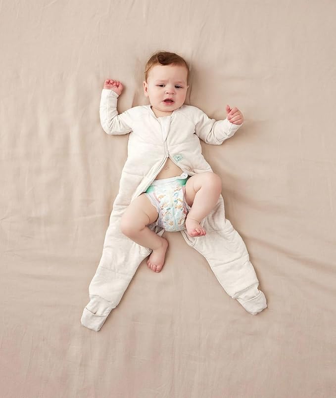 ergoPouch 1.0 TOG Sleeping Bag – Breathable, Cozy Sleepwear for Boys and Girls (2-3 Years, Oatmeal Marle)