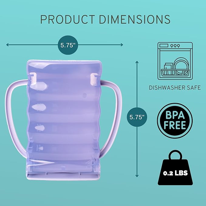 Dinneractive Sip Wiz - Baby Pouch Holder No Squeeze Pouch Food Pouches & Juice Box Holder - Anti-Squeeze Yogurt Pouch Reusable Toddler Essentials