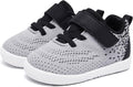 MORENDL Toddler Sneakers Baby Boys & Girls Barefoot Shoes Lightweight Breathable Walking Running Tennis Athletic Sport Shoes