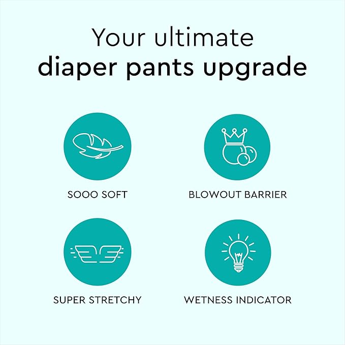 LILLYDOO Diaper Pants Toddlers - Size 7 (33+ lbs), Monthly Supply (102 Count), Skin-Friendly, Ultrasoft, Chlorine-Free, Snug Fit & Absorbent Pull On Diapers