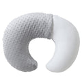 Baby Nursing Pillow and Body Positioner with Premium Slipcover for Breastfeeding for Baby Boys and Girls, Feeding Pillow with Breathable Comfortable Pillowcase (Gray)