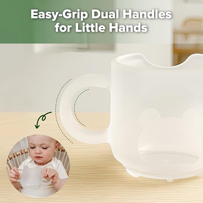 haakaa Silicone Toddler Cups, BPA Free Drop-proof Training Cups for Baby 6 Months+, 5 Ounce